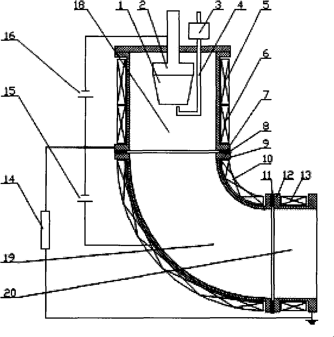 DC magnetic filtering cathode vacuum arc plasma source