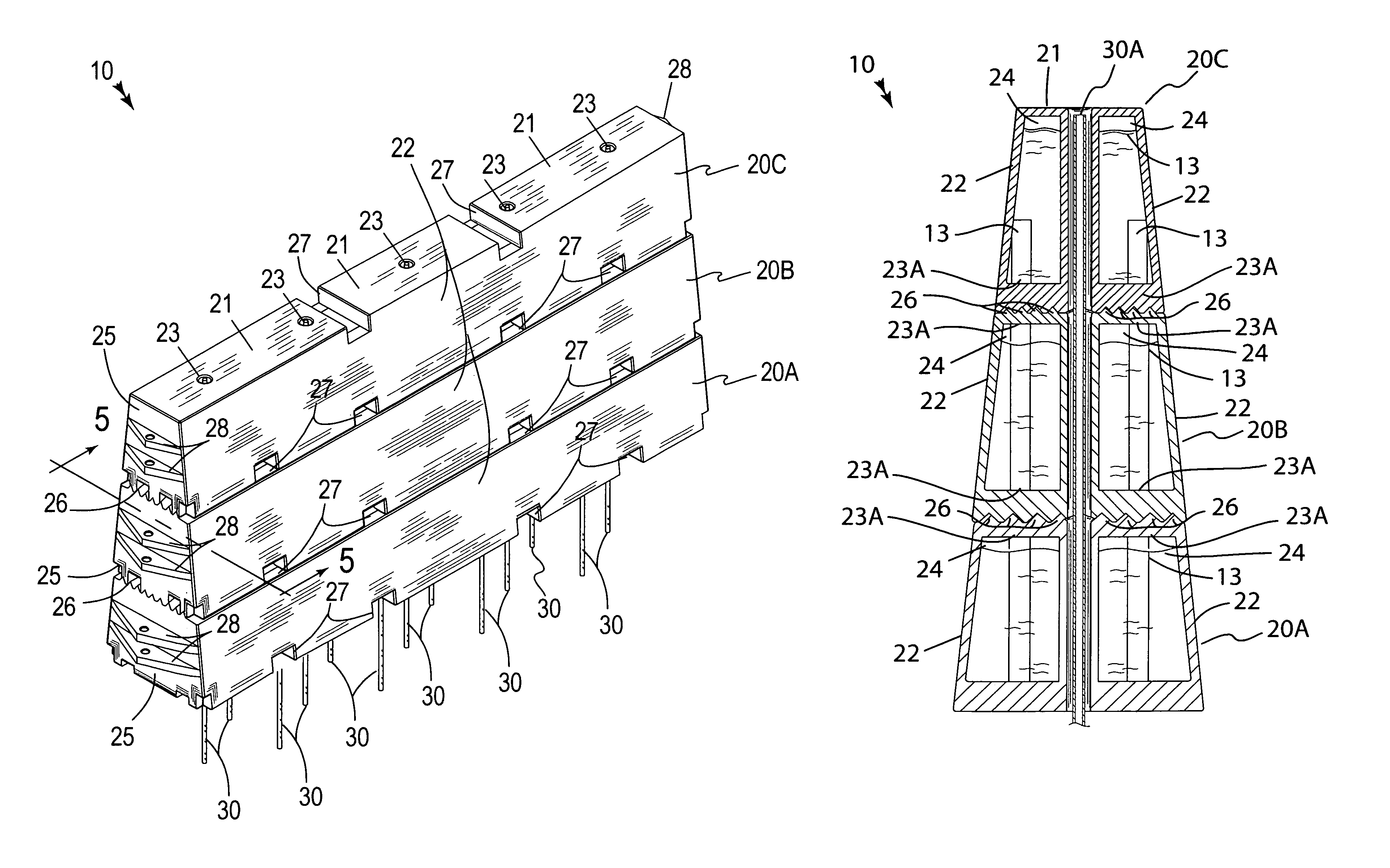 Impact-absorbing barrier assembly