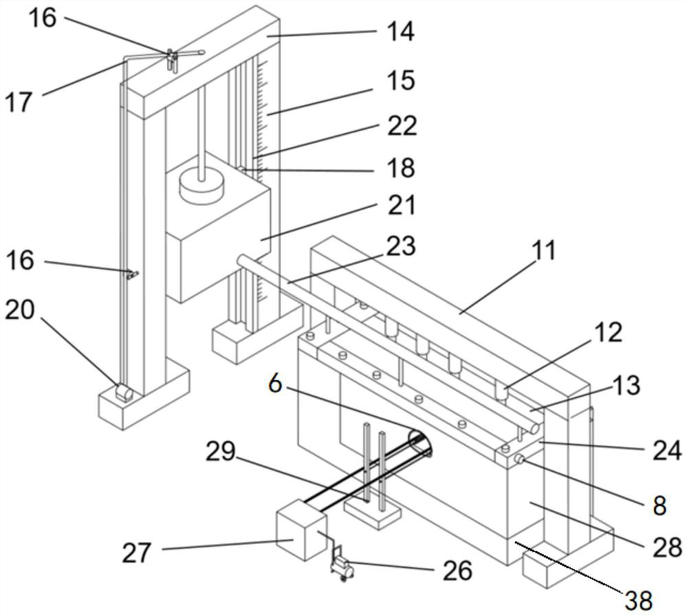 Model test device and method for operating highway tunnel lining disease evolution rule