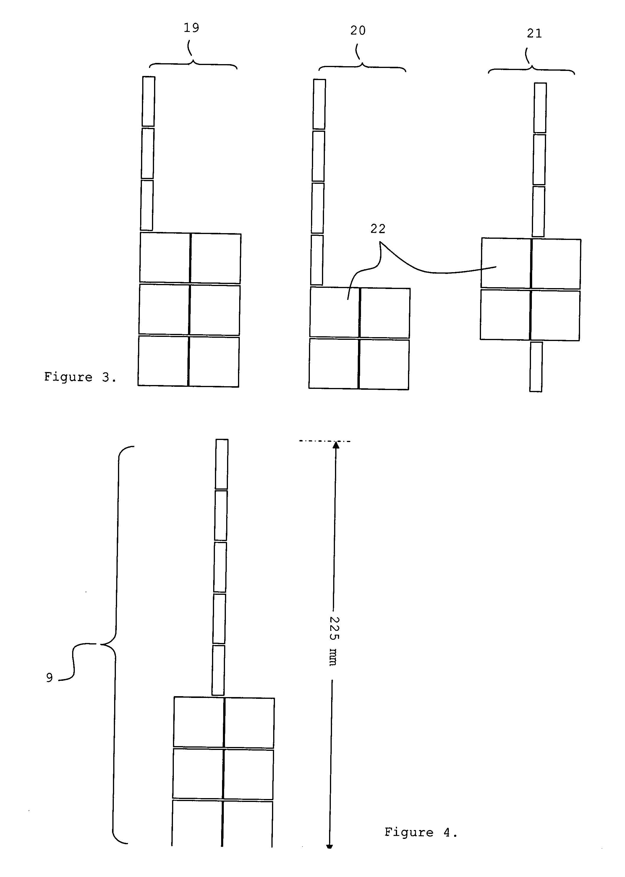 Radiation imaging device with irregular rectangular shape and extraoral dental imaging system therefrom