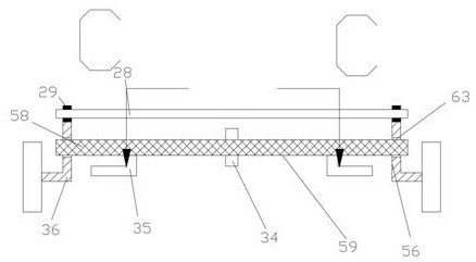 Four-wheel flatbed cart capable of crawling short-step stairs