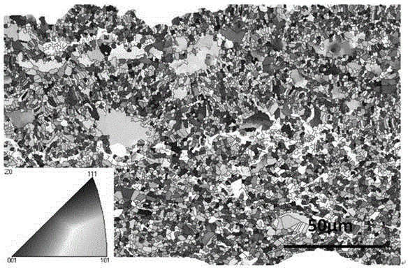 Preparation method for electron back scattered diffraction test sample of zirconium oxide thermal barrier coating