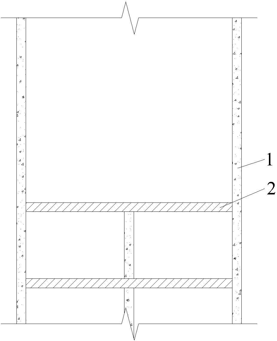 Construction method for load-bearing arch structure