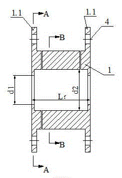 Measurement method for large-displacement shear-flow of rock under high temperature and high pressure