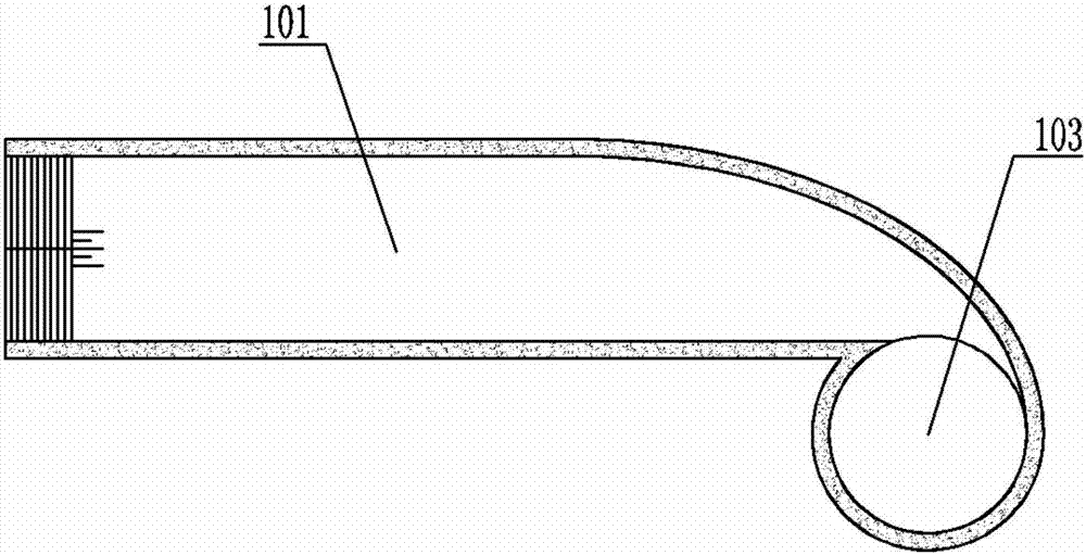 Doped gas energy dissipation and gas explosion preventing flood discharging device and flood discharging method thereof