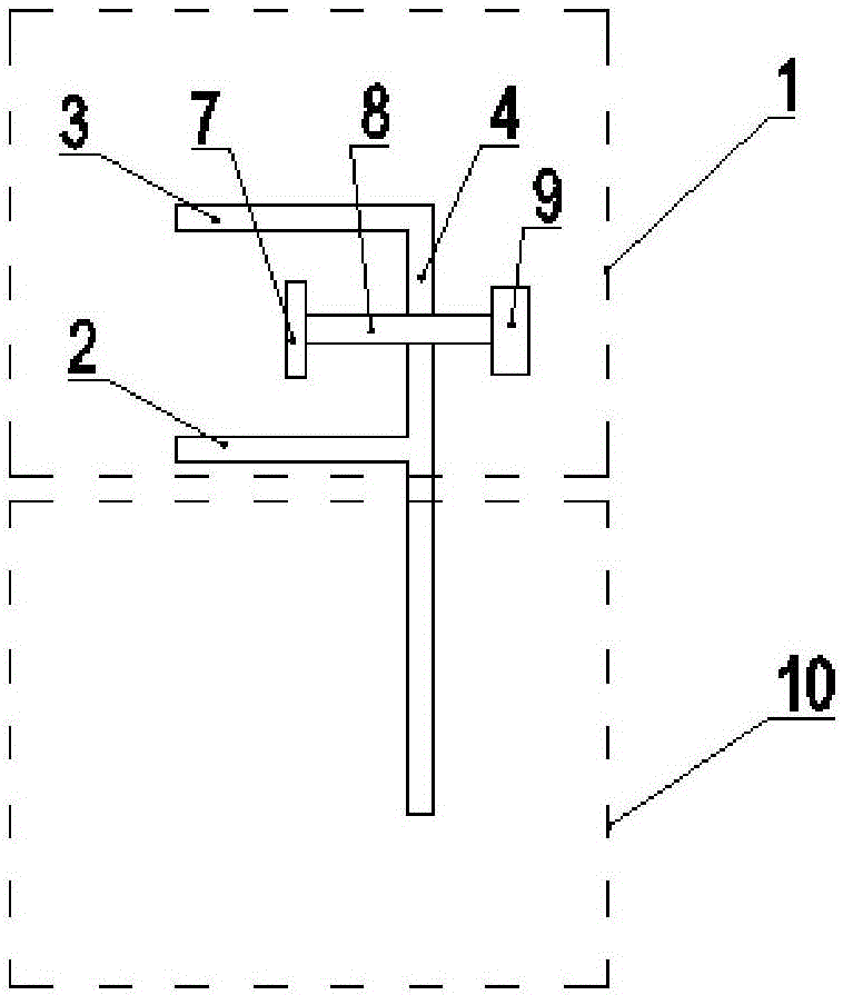 Closing-in tool and closing-in structure of wall cloth