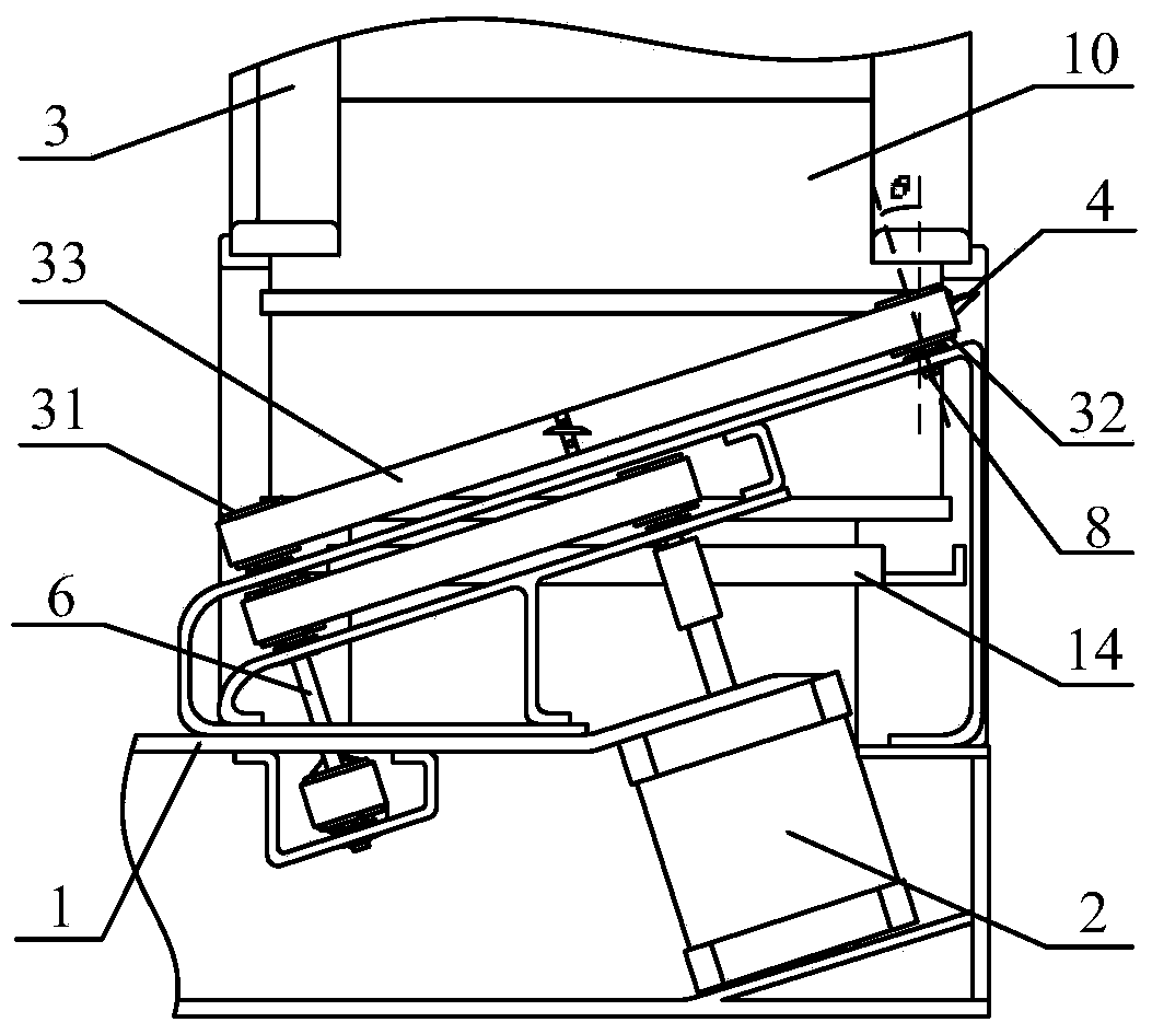 Intensively stacked orifice plate vertical face inclined axis driving input and output device of distribution instrument