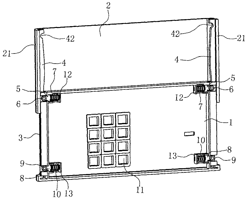 Sliding cover type safe panel