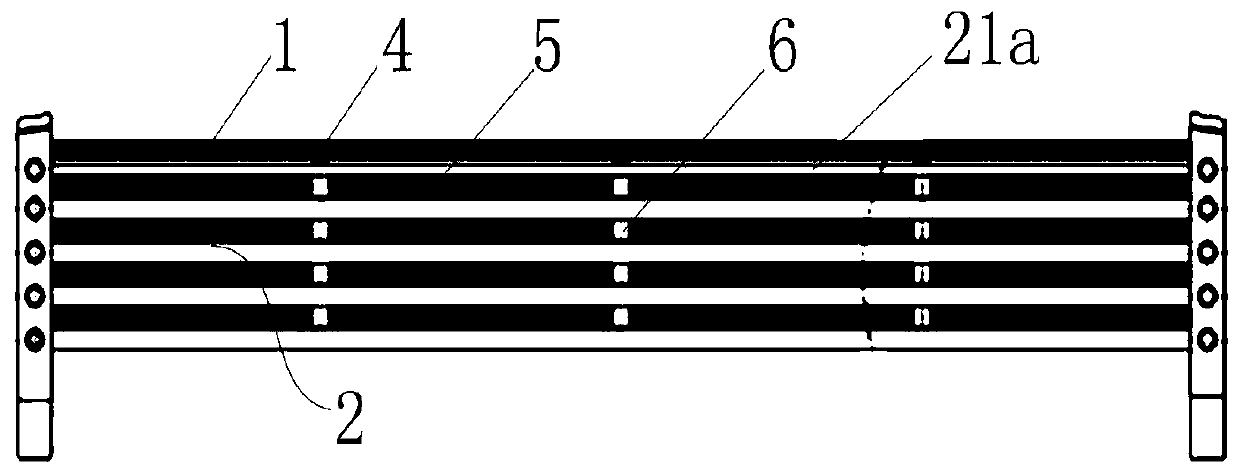 Anti-collision buffer strengthened structure of passenger car front wall