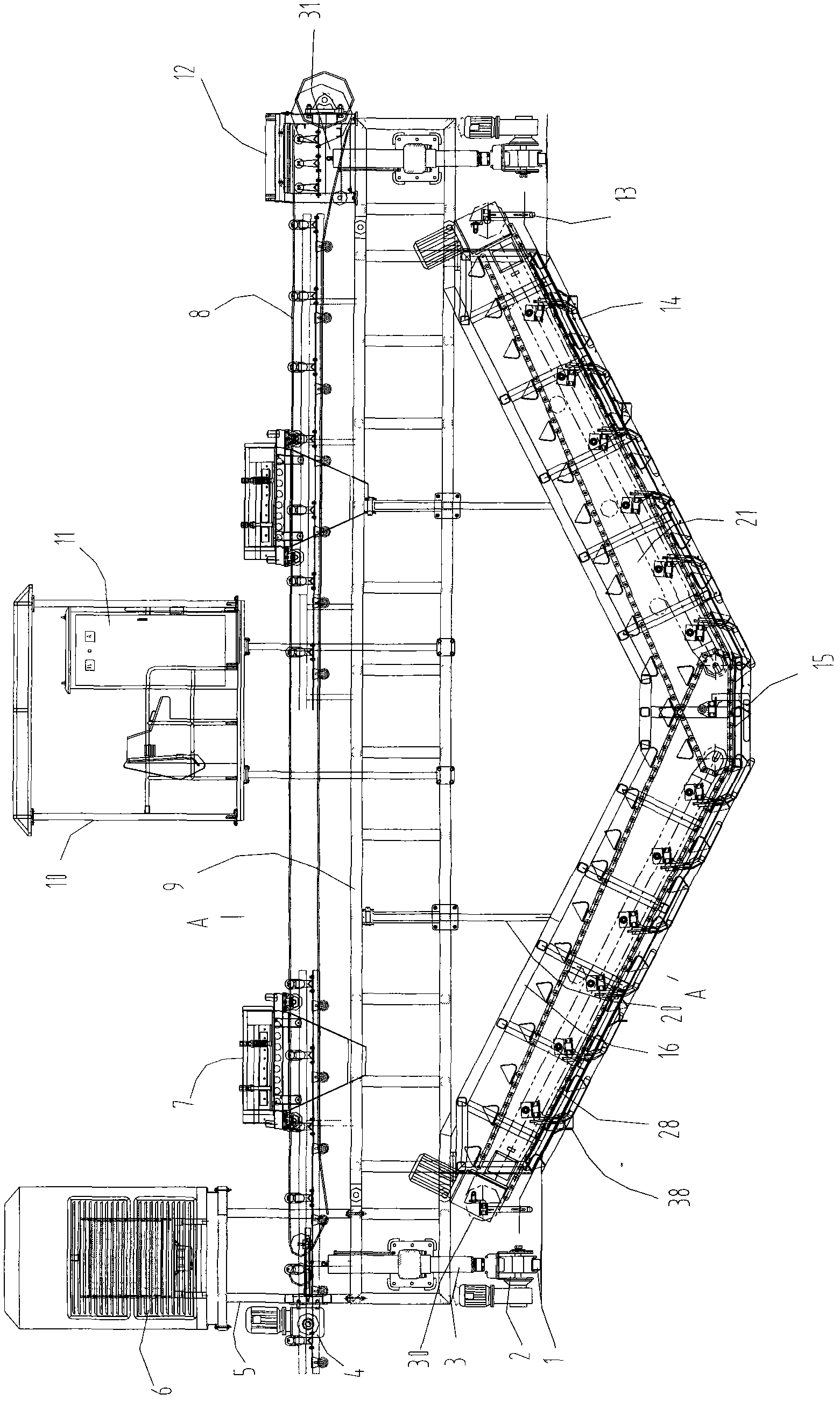 Full-section multi-functional canal concrete lining machine