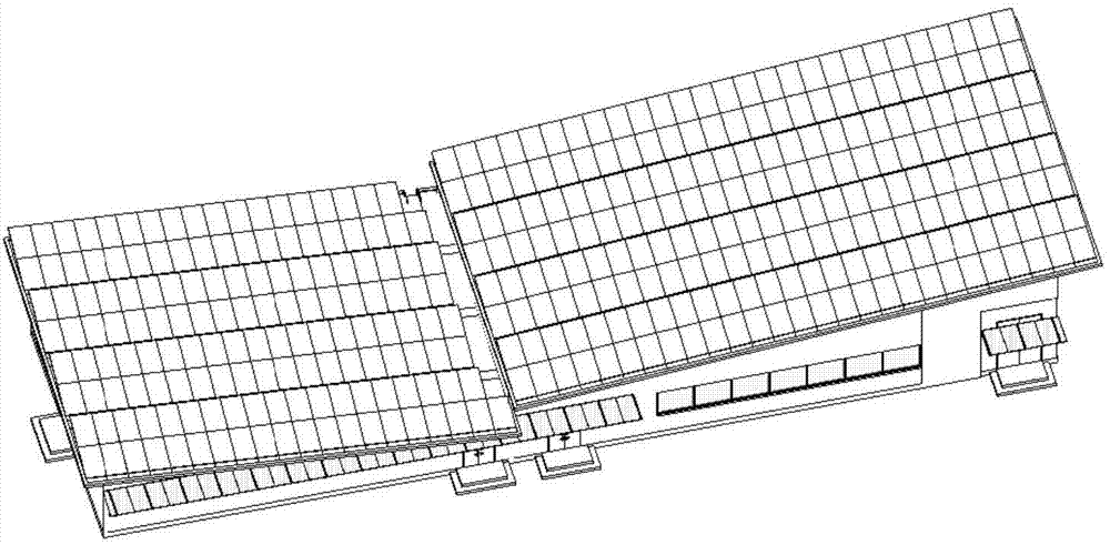 Photovoltaic power generation equipment radiation analysis method based on building information model