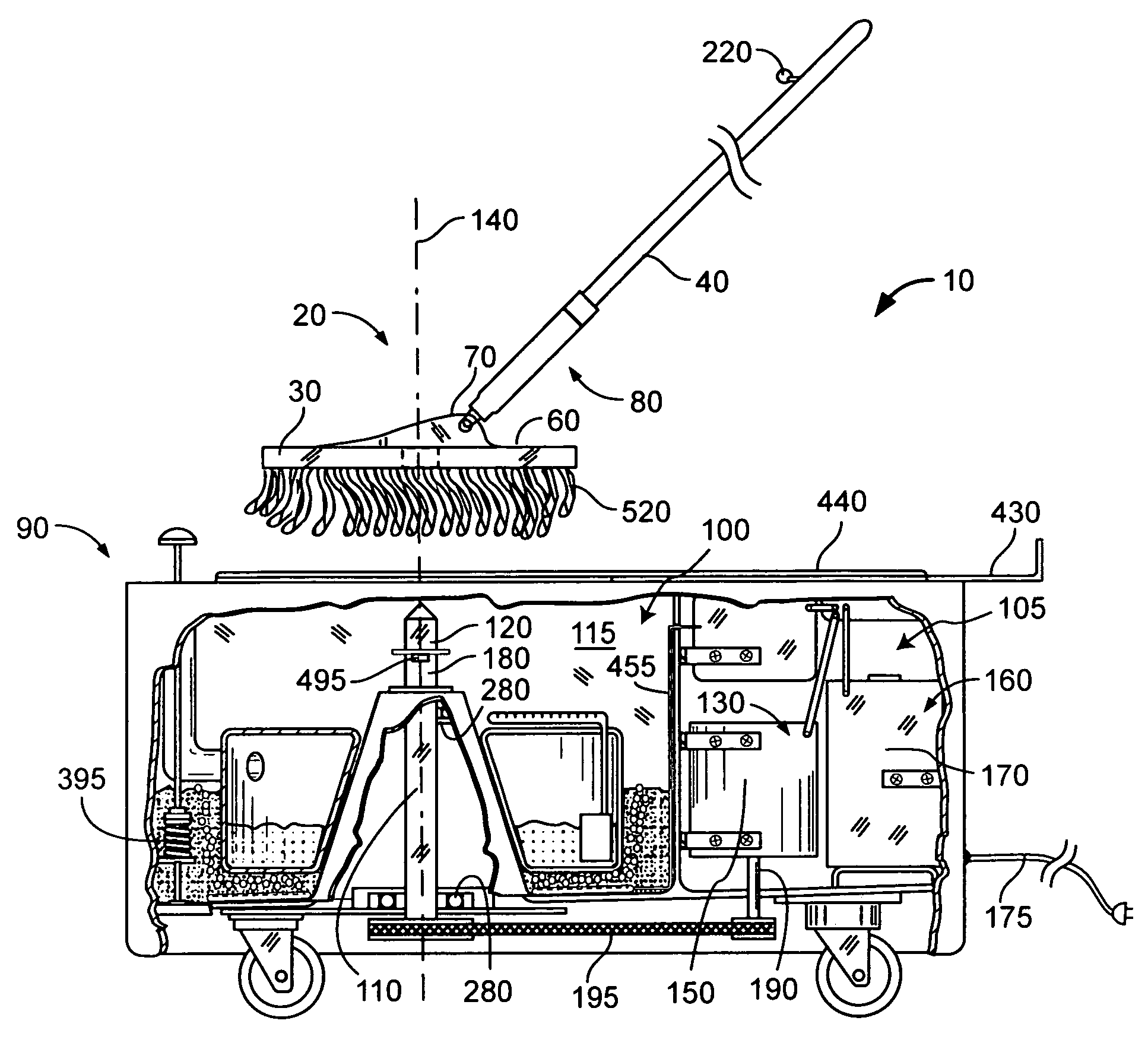 Mopping system and method of use