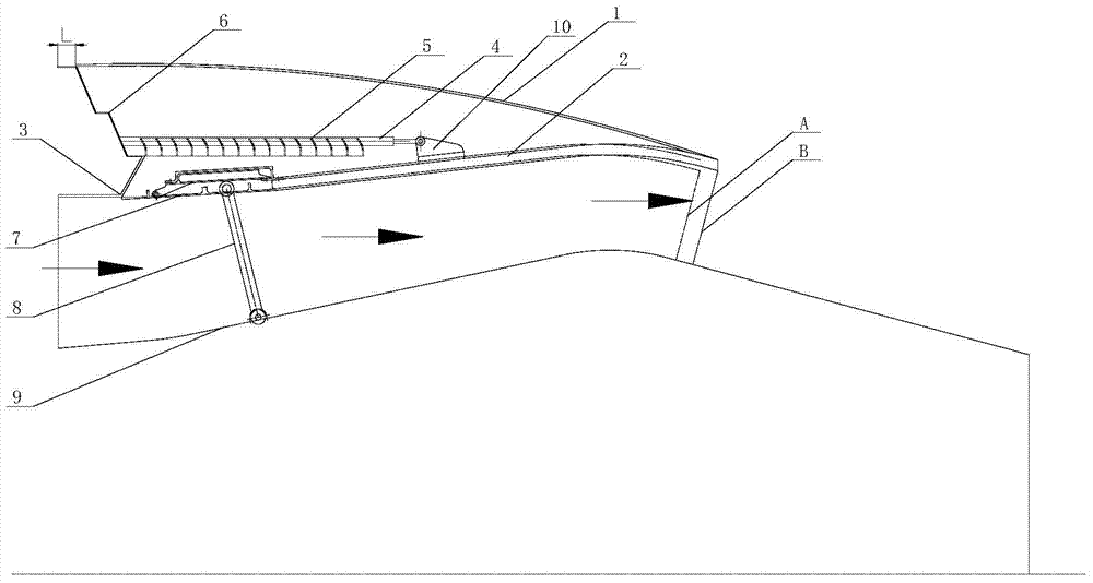 Reverse thrusting device with capacity of adjusting area of spray pipe