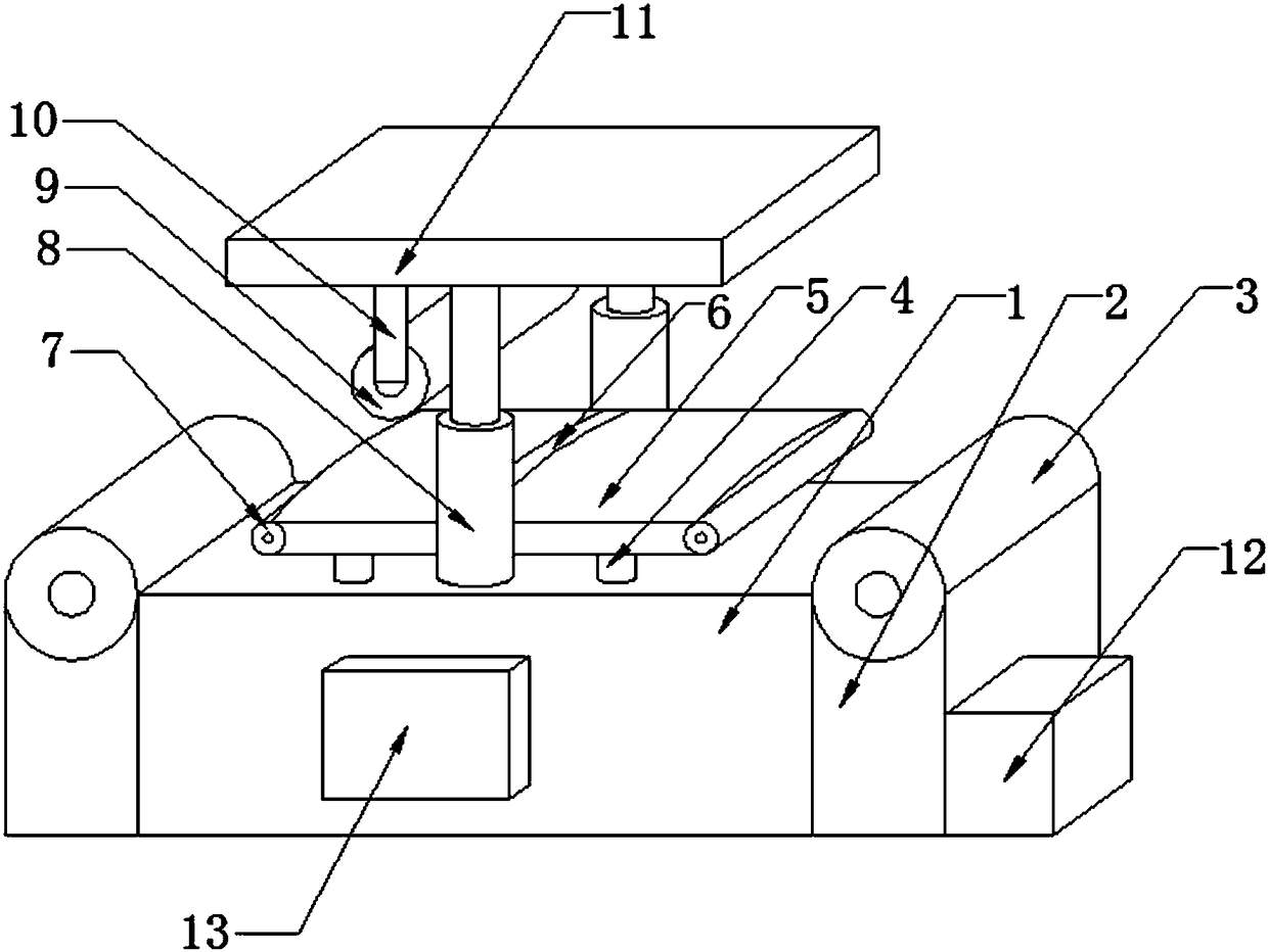 Cloth pressing device for weaving machine with adjustable tensioning degree