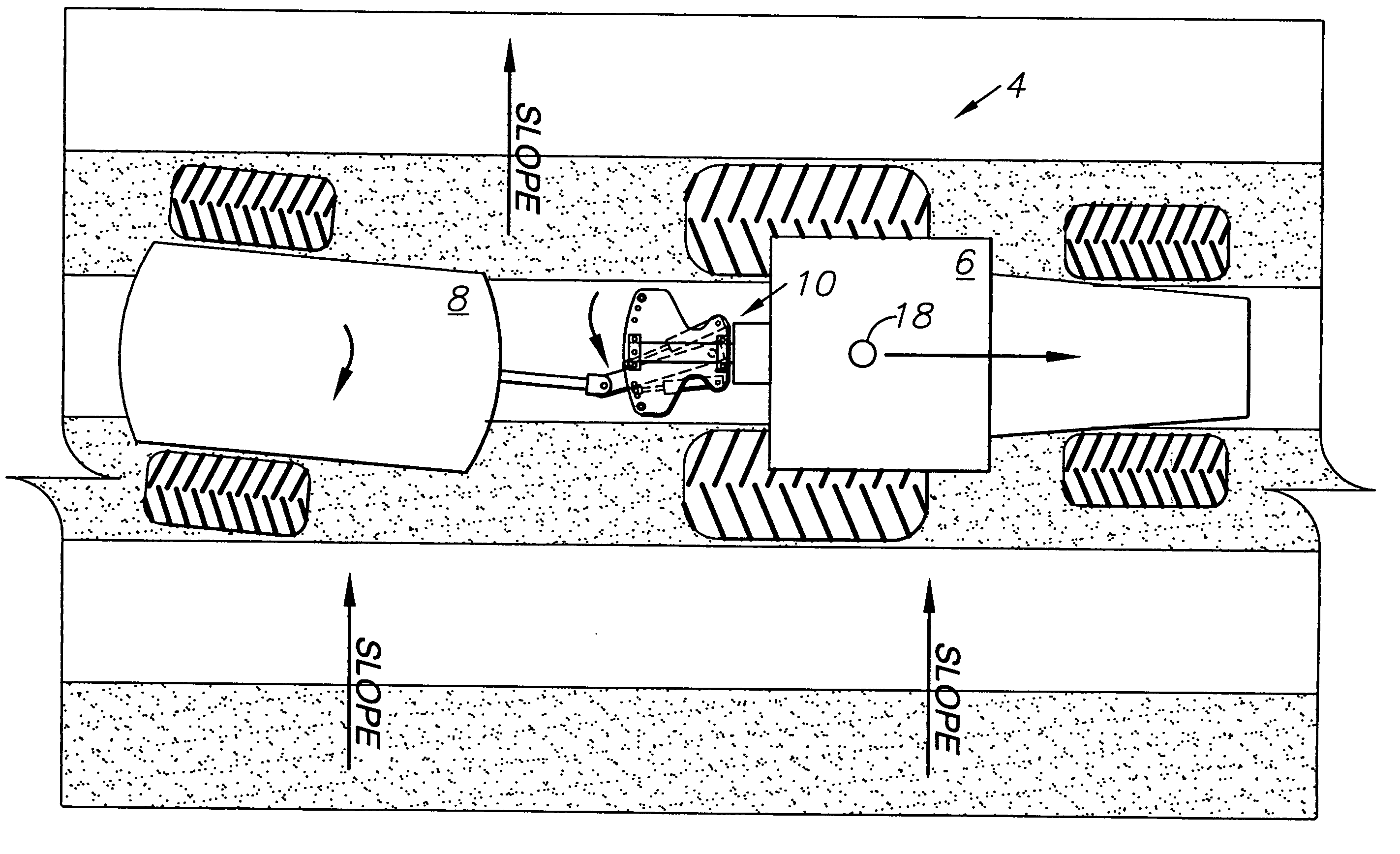 Articulated equipment position control system and method