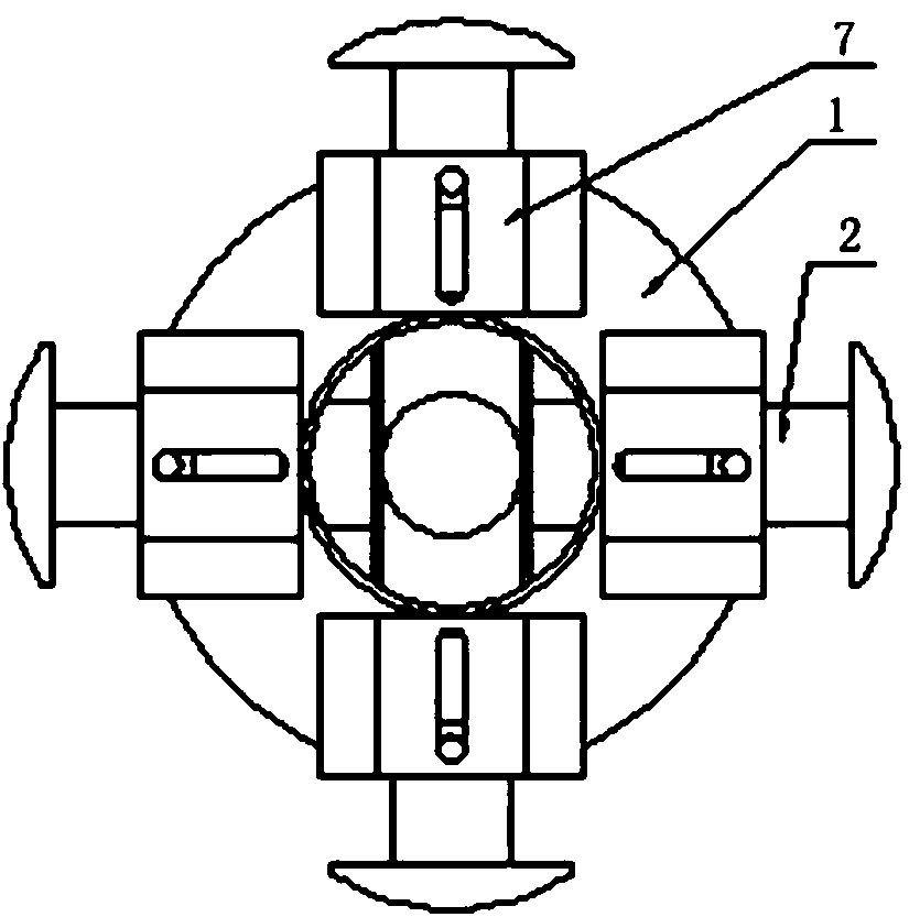 Curved tube inner wall rust removal device