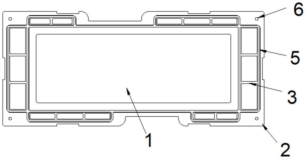 Fuel cell membrane electrode sealing frame