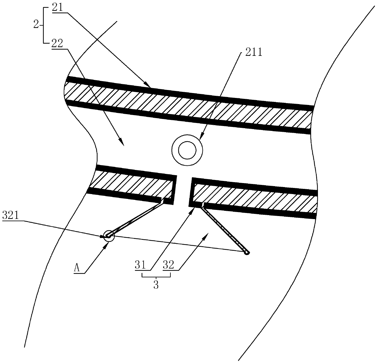 Anti-wind inflatable slide