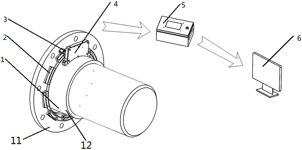 Power online monitoring system of rotation output equipment