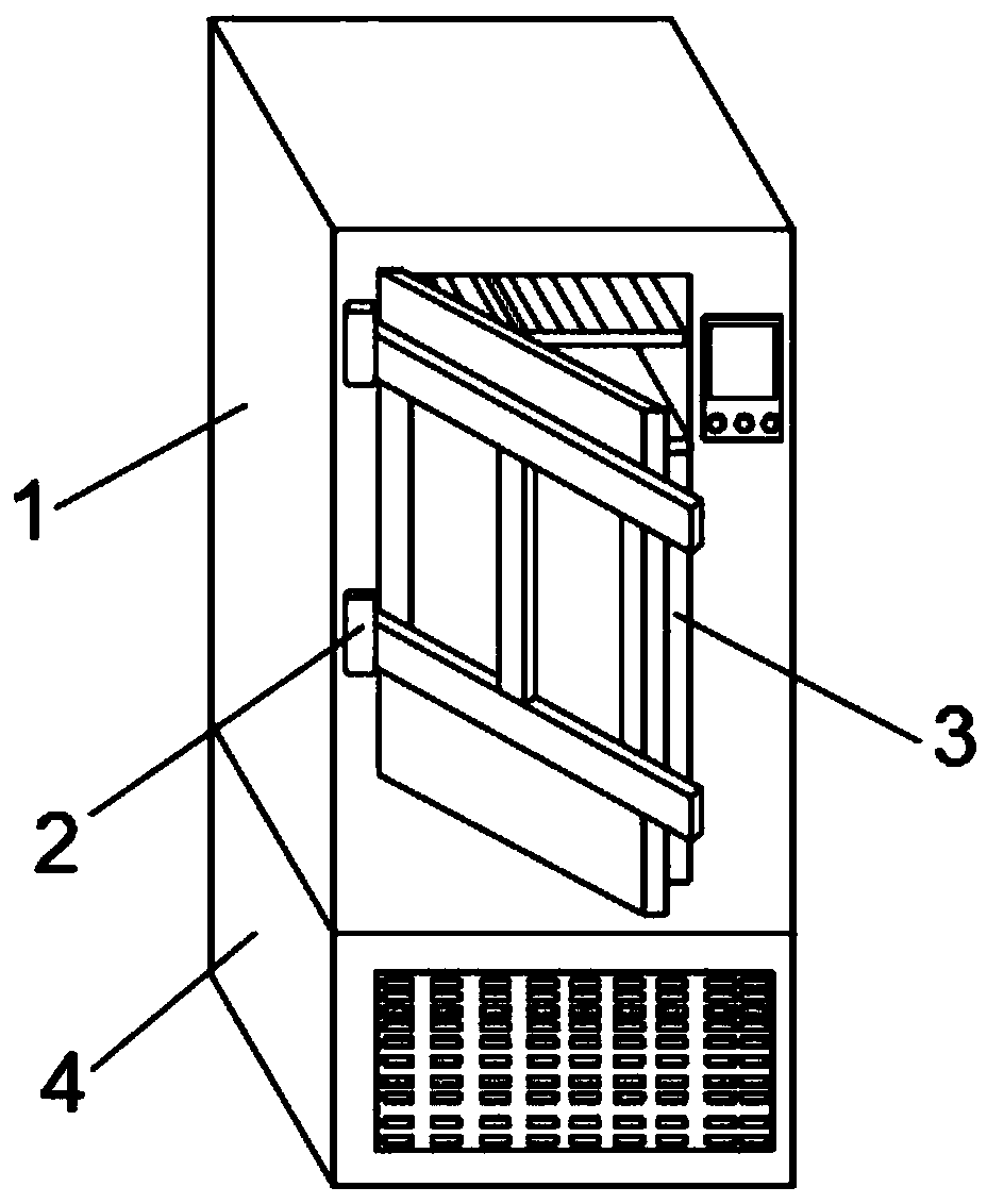 Freezer dryer for protein solution freeze-drying