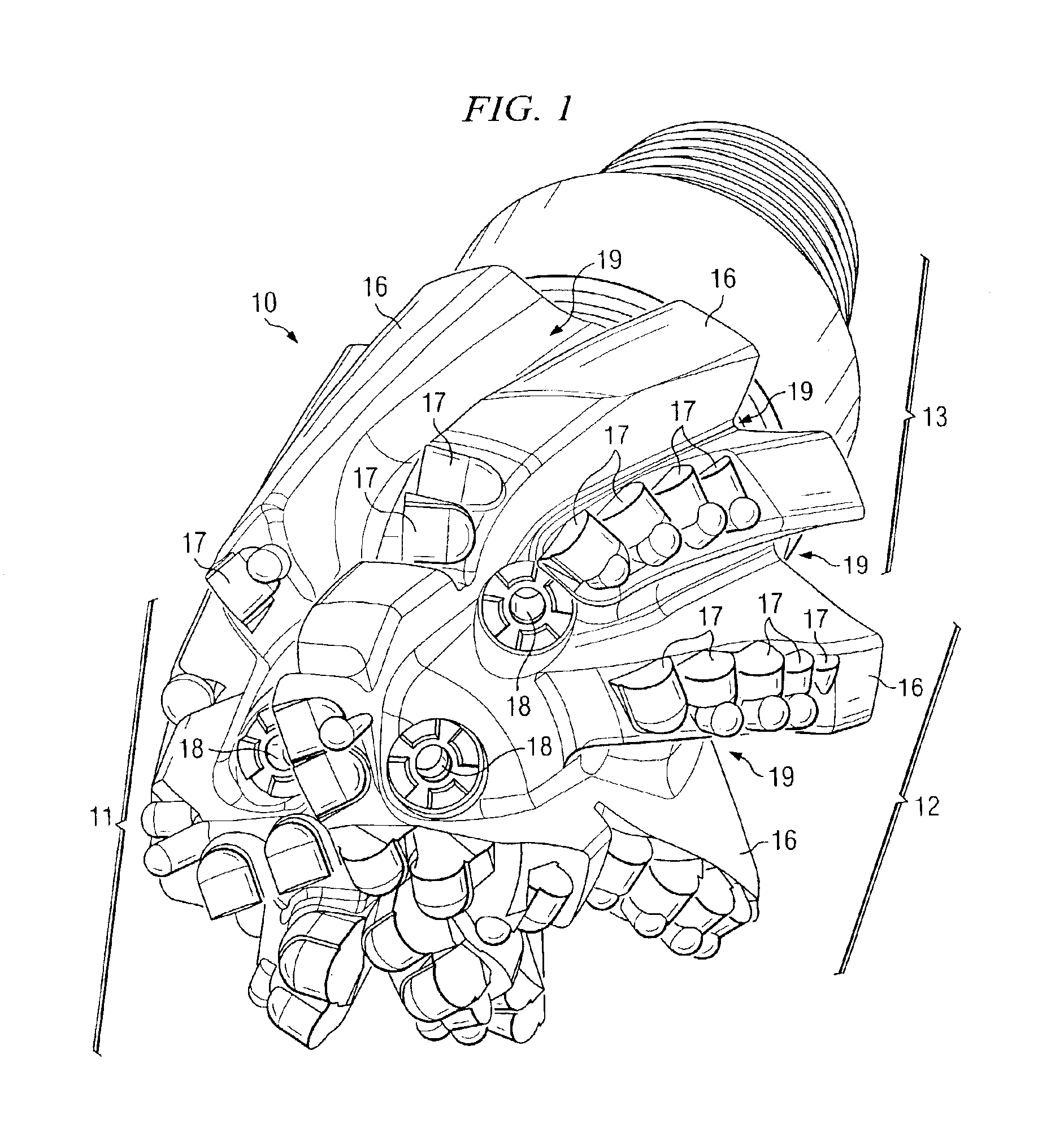 Drill out bi-center bit and method for using same