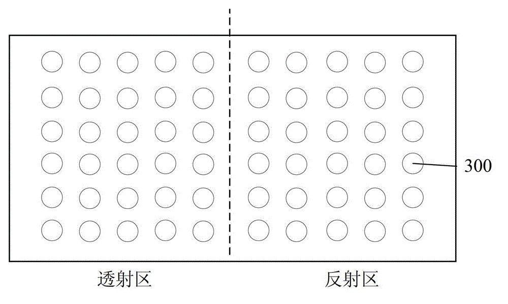 Semi-transparent and semi-reflective blue-phase liquid-crystal display panel and liquid-crystal display device