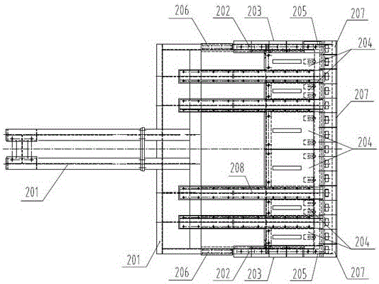 Flat pushing type feeding device for incineration fire grate