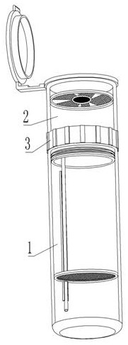 Throat swab sampling tube capable of preventing new coronavirus from diffusing through aerosol path and use method of throat swab sampling tube