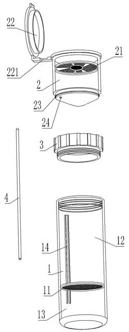 Throat swab sampling tube capable of preventing new coronavirus from diffusing through aerosol path and use method of throat swab sampling tube