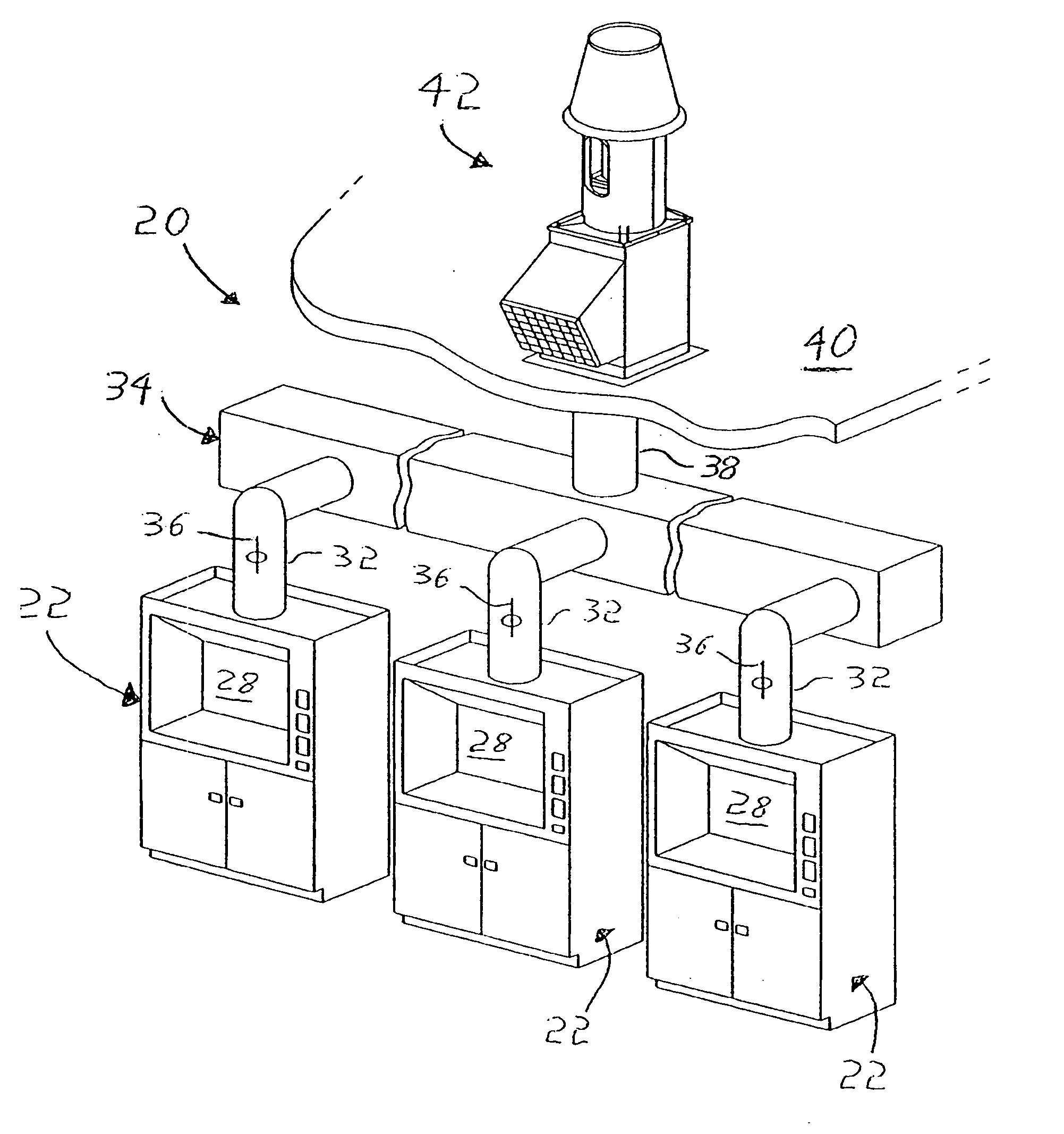 Exhaust fan assembly having flexible coupling