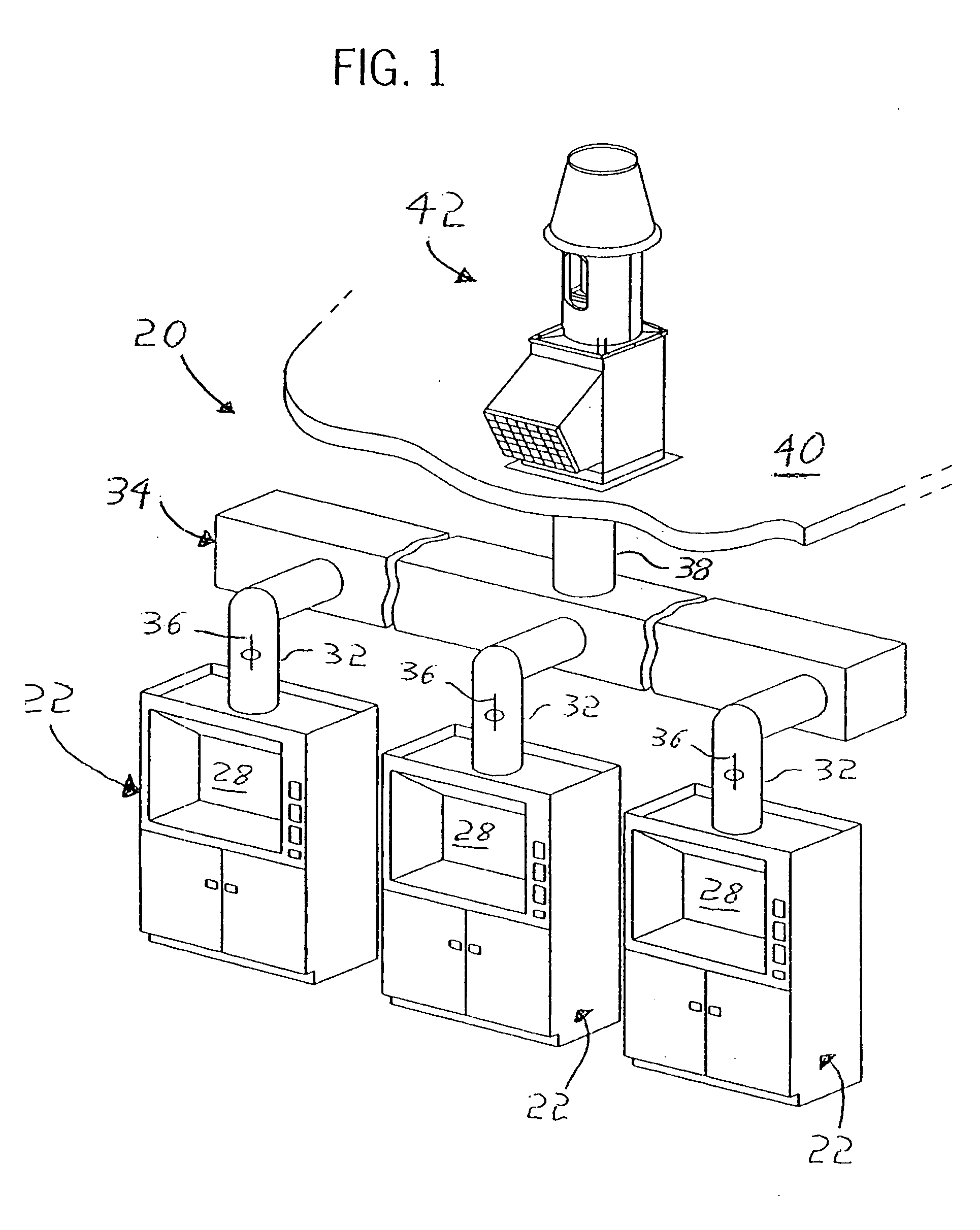 Exhaust fan assembly having flexible coupling