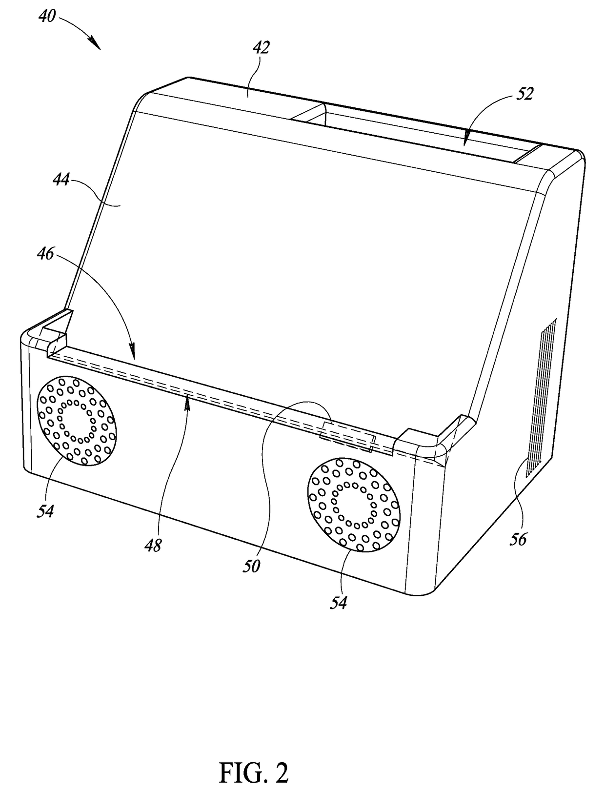 Ultrasound system with docking station and dockable ultrasound probe