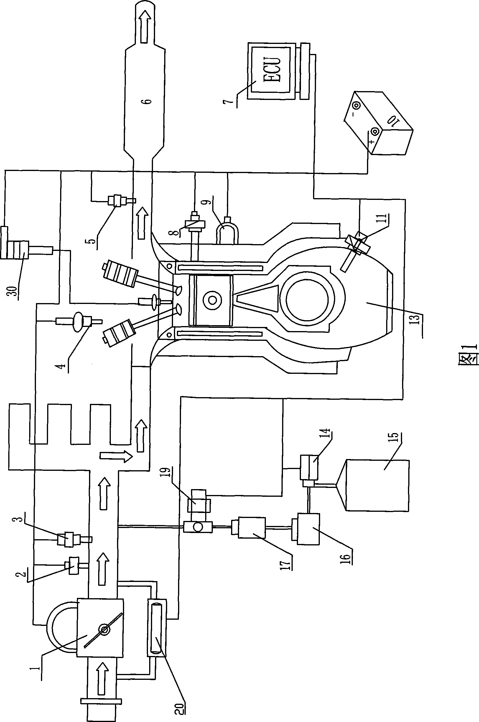 Natural gas supply system for electric control natural gas engine