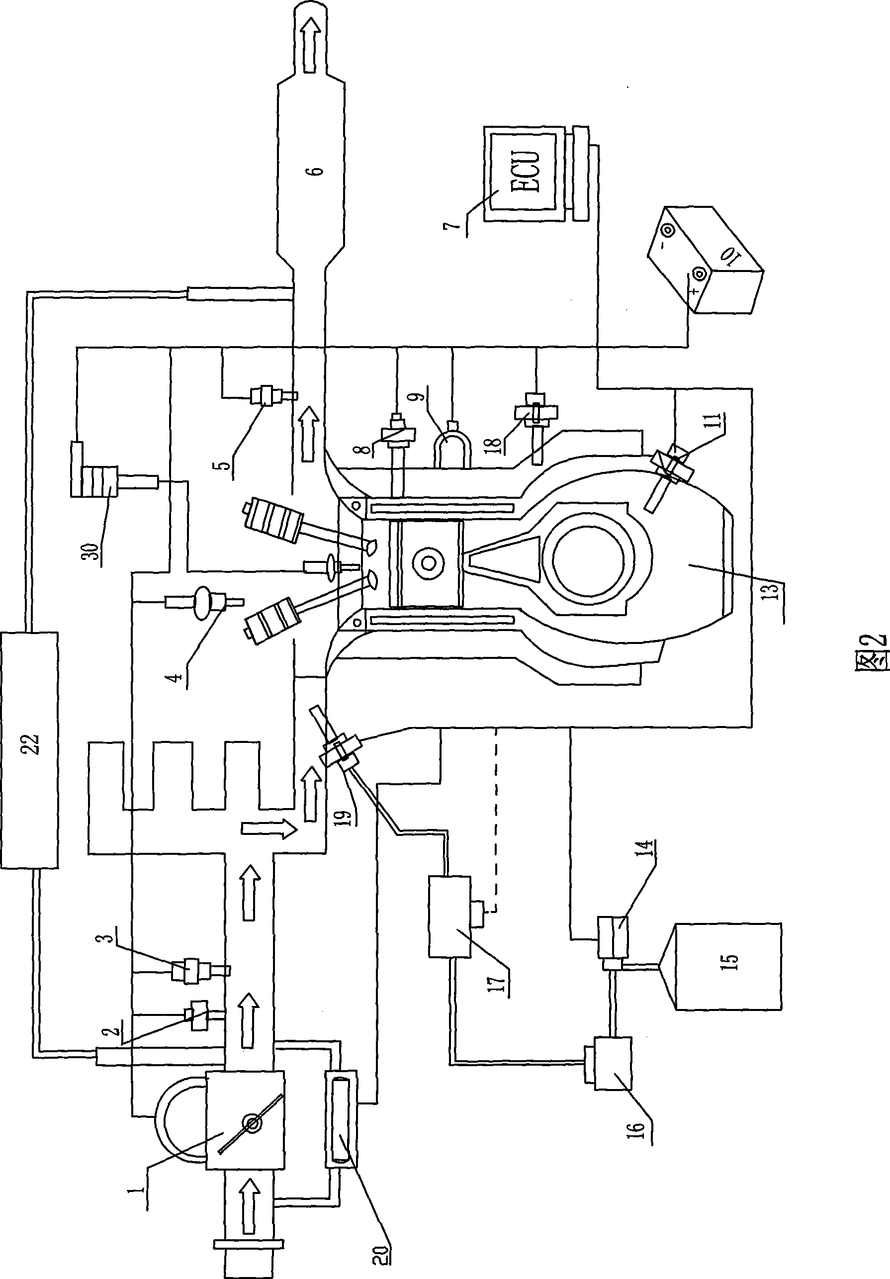 Natural gas supply system for electric control natural gas engine