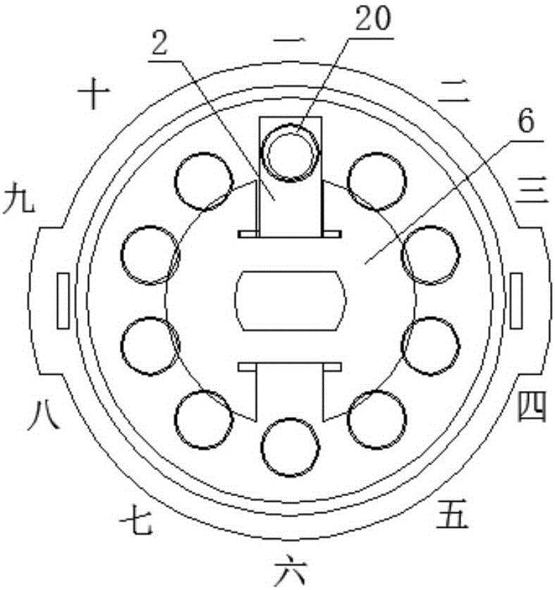 Static sealed rotary switch with shielding function