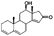 Polyenoid androsterone compound and application thereof