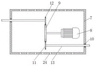 Charge pole with internal circulation energy-saving heat-radiation function