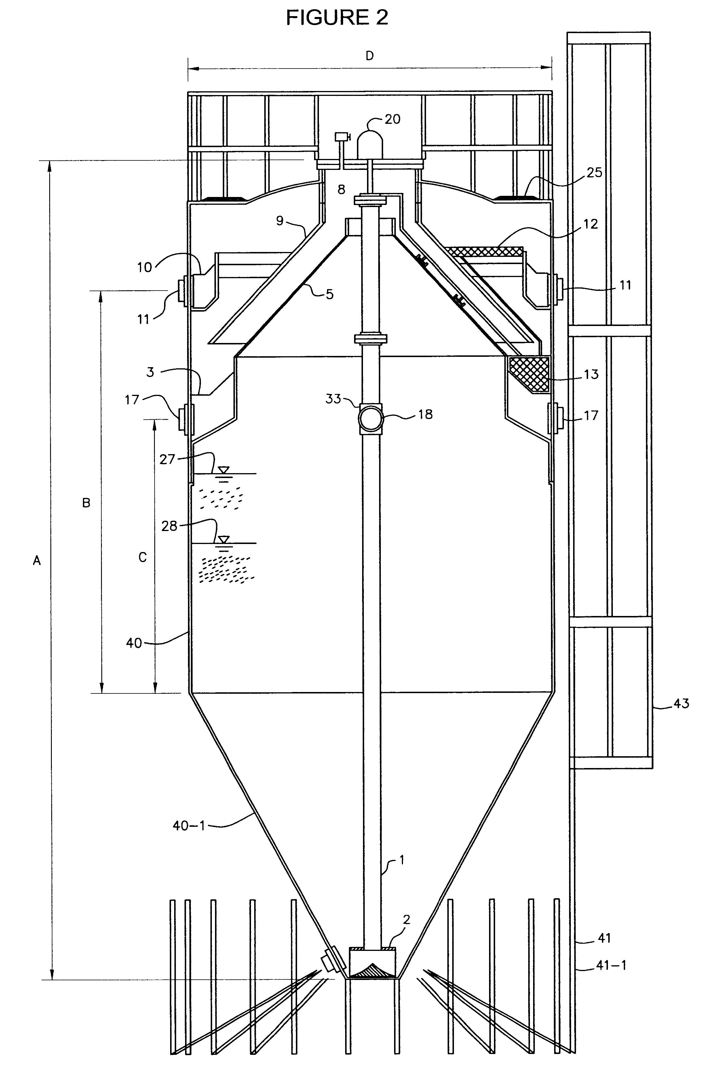 Biological fluidized bed apparatus