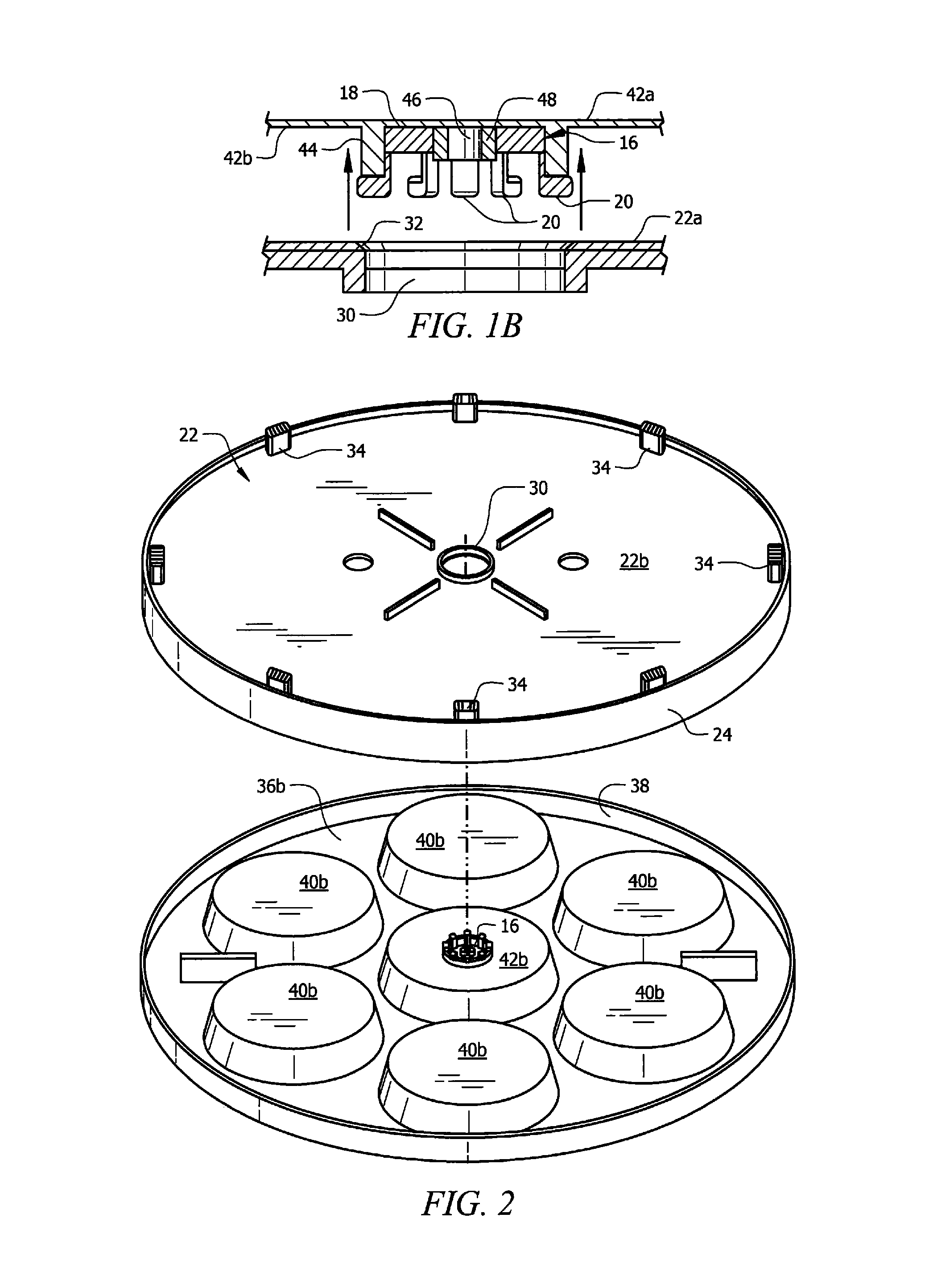 Lazy susan device with snap fit top and base