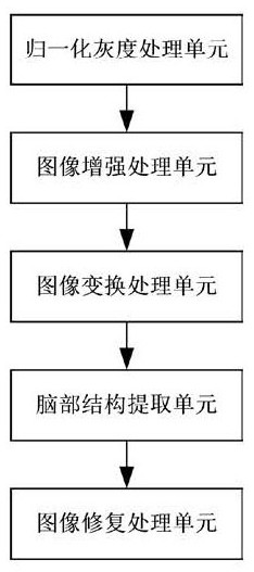 Brain image processing method and system for stroke patient