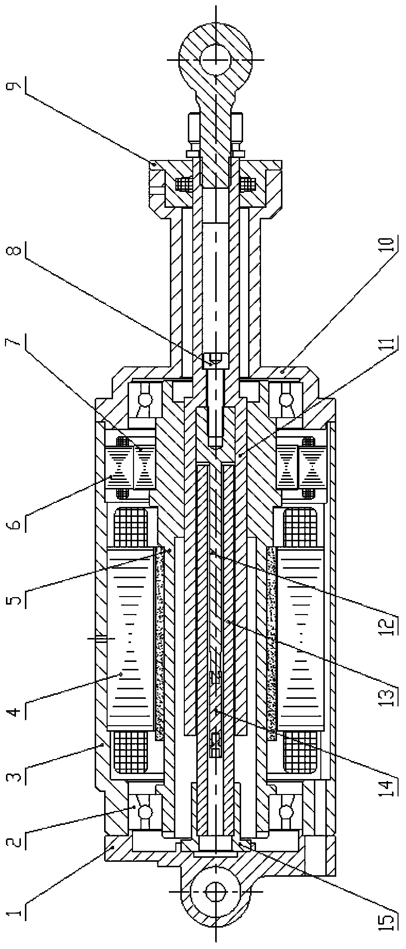 Highly-integrated electro-mechanical actuator and application method thereof