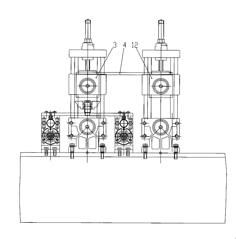 Combined roller structure for cold bending forming machine