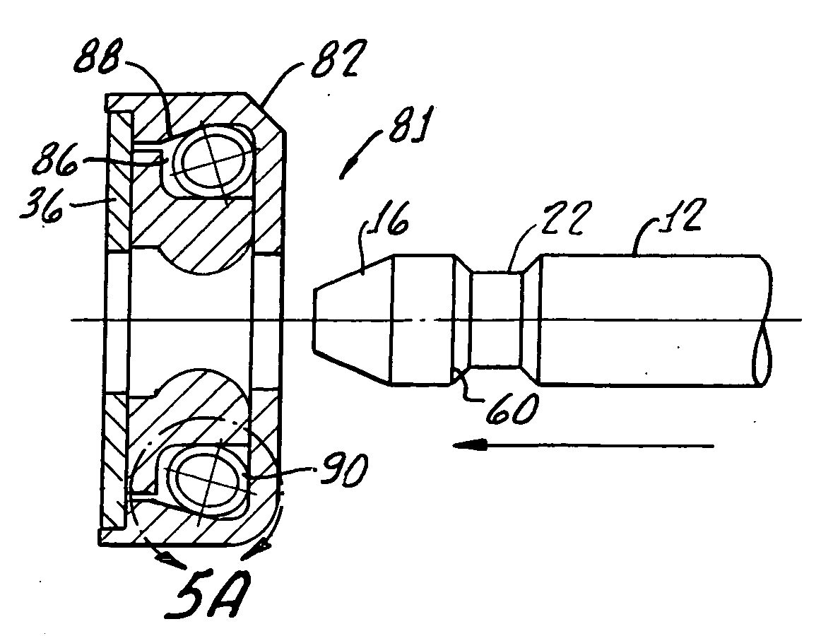 Spring energized segmented-ring latch