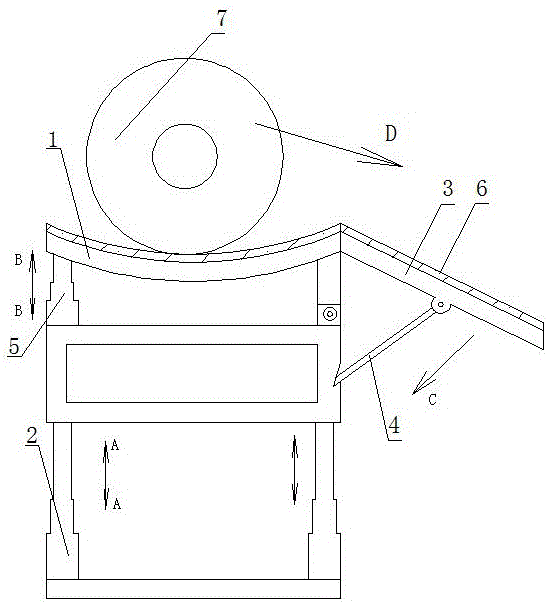 Tipping paper coiling roller placing rack