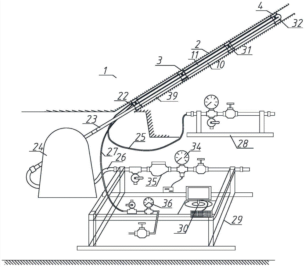 Synchronous leak detection method for multi-stage plugging in overlying strata failure zone