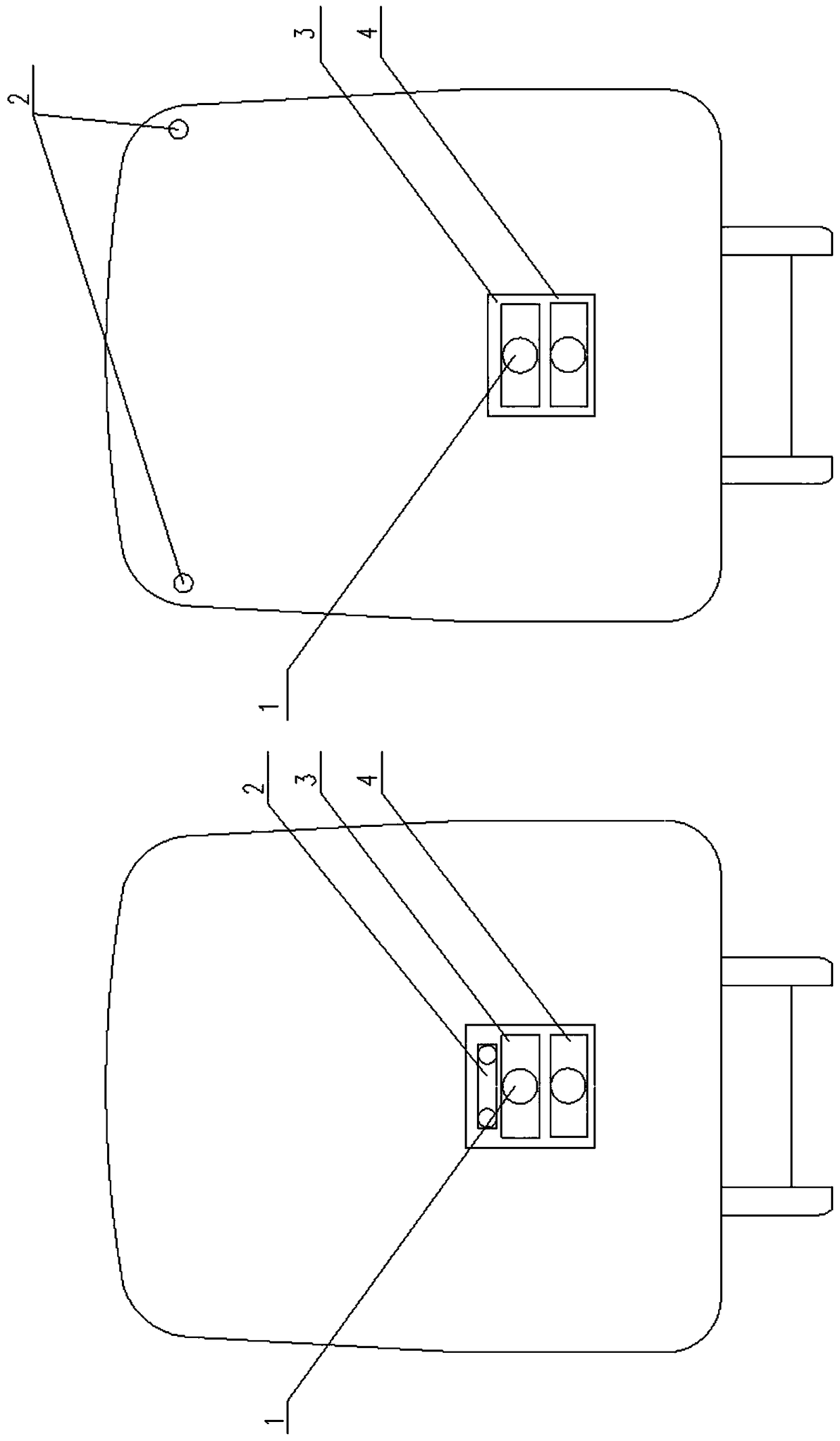 Track and road obstacle detecting method