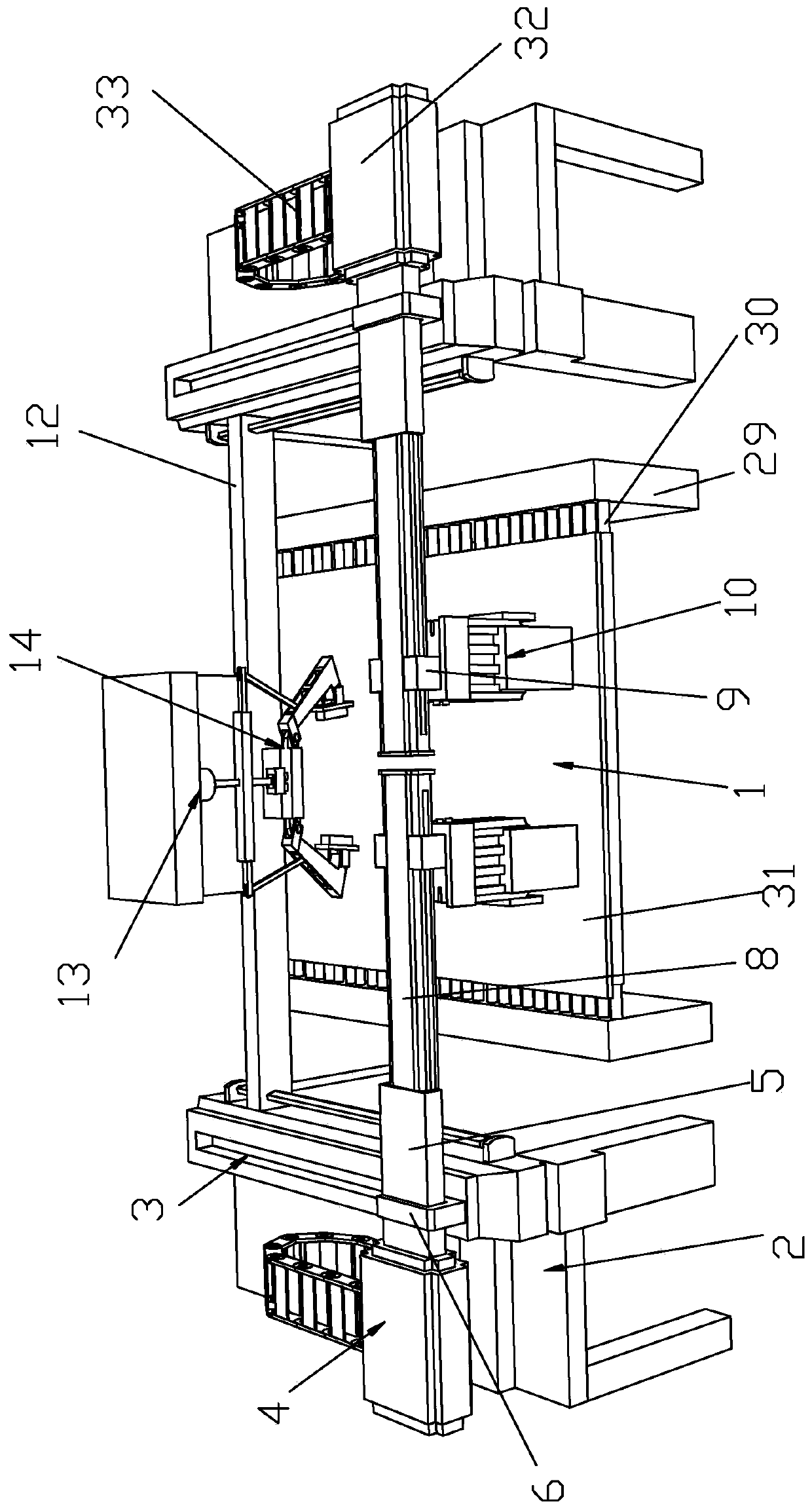 Operating device for transporting hardware fitting