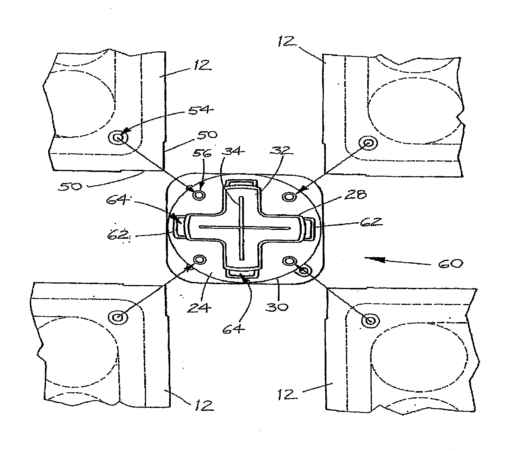 Air tight access floor assembly