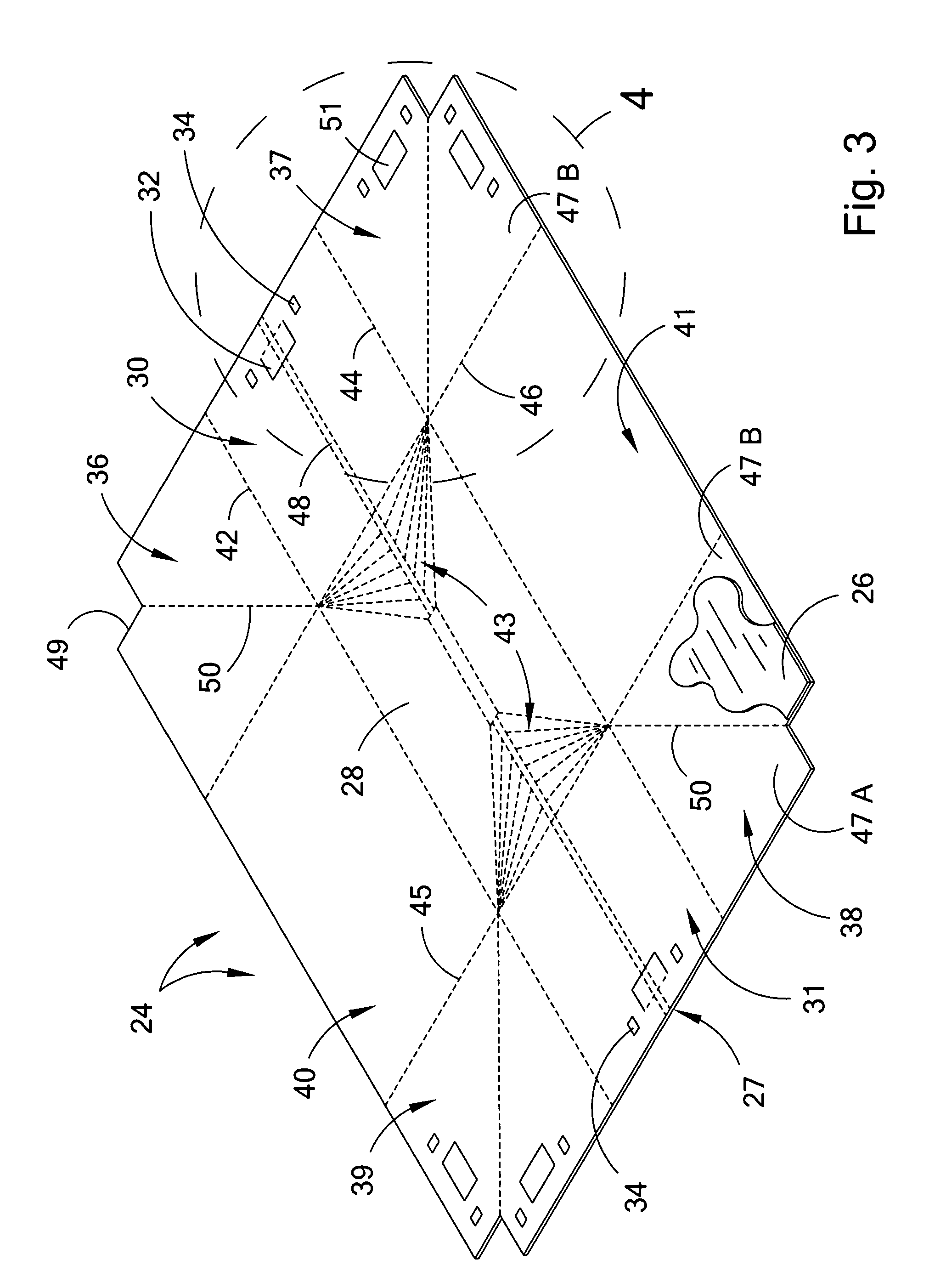 Folded corrugated container with reinforced quick-locking handles