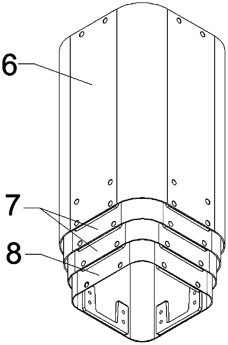 Multi-stage sleeve type lifting mechanism for robot